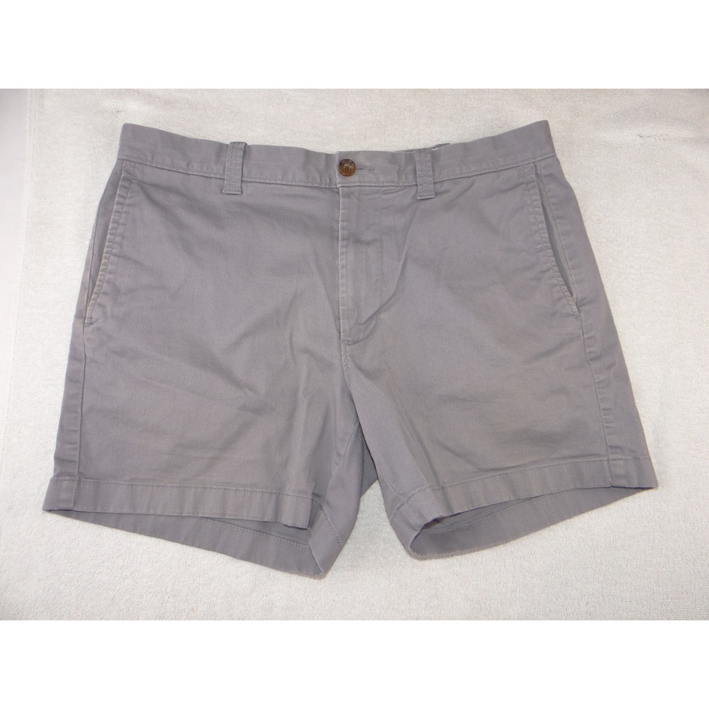 J.Crew Mens 4.5 Inch Inseam Chino Shorts Grey Size 33 Cotton Twill Casual 2806